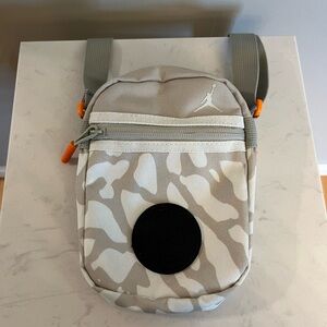 Jordan Gray and Orange Sporty Design Crossbody